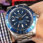 Perfect Replica Breitling Superocean II 44MM  Watch - Stainless Steel Band Mariner Blue Dial/Bezel